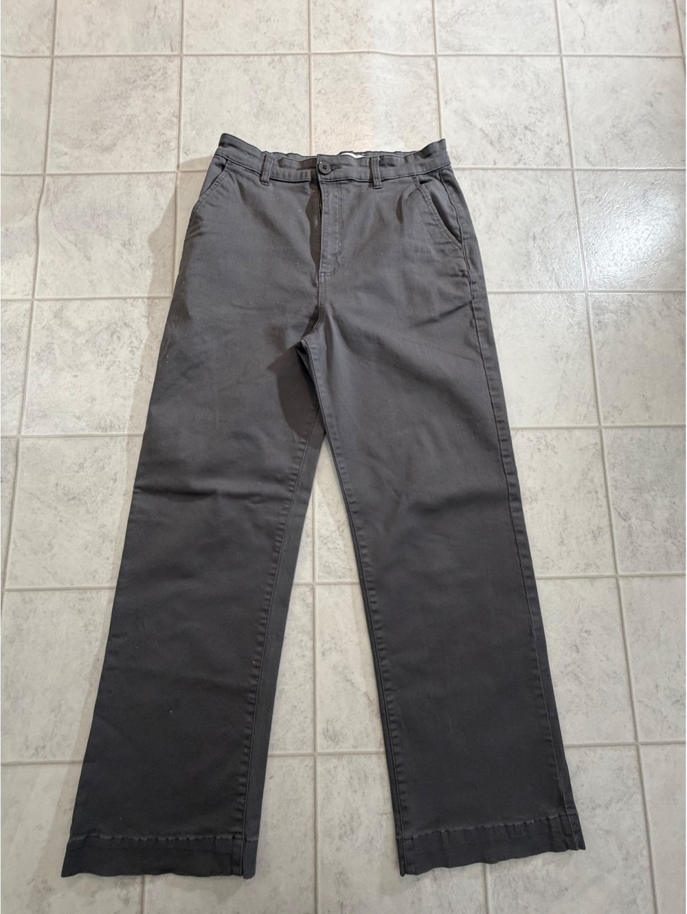 Cotton On Gray Straight Leg Pants Size 32